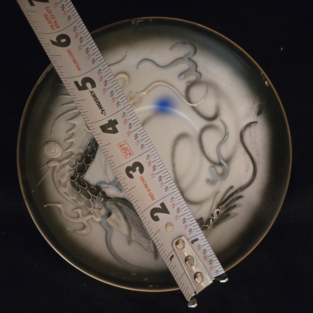 Decorative Plate with Dragon Design